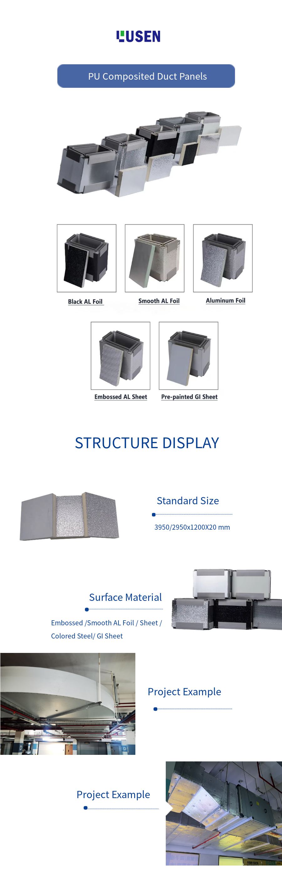 Phenolic Foam Air Duct Panel